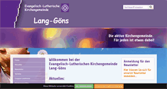 Desktop Screenshot of langgoens-evangelisch.de
